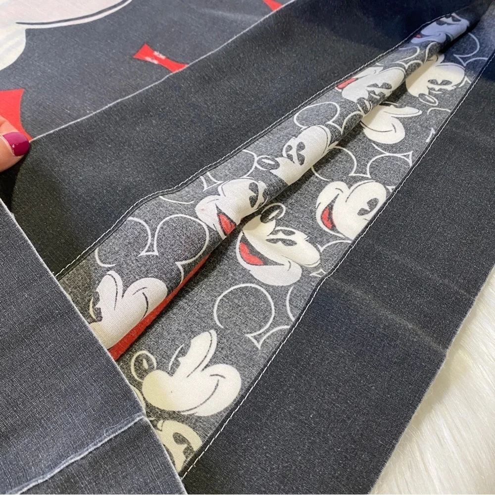 Vintage Disney Black Red White Yellow Mickey Mouse Standard Pillowcase